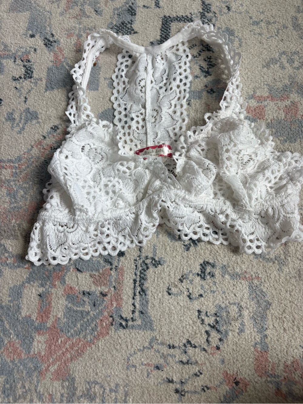 Altar'd State White Lace Bralette